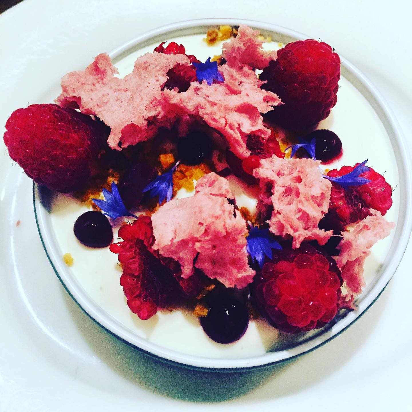 With it’s red fruit, blackberry and strawberry flavors, Pinot noir is the perfect match for these fruits. Nice fruity dessert @dz.envies to go with a light pinot noir #ilovepinotnoir #pinotnoir #dzenvies #blueberry #raspberry #winepairing #dessert #bourgogne  #indulge